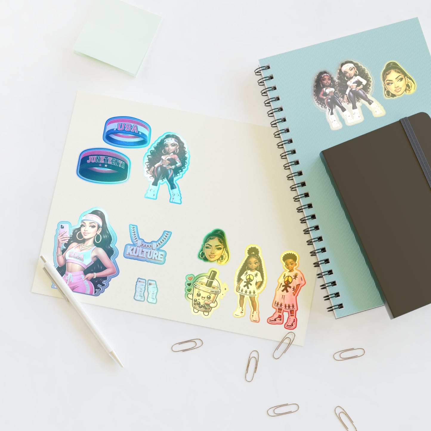 Brooklyn Byte™ AmericanBaddie Juneteenth Sticker Pack