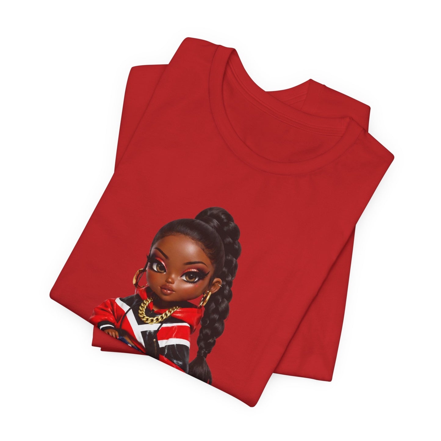 Kulture Fresh™ "Trinidad Baddie" Chibi Tee — Caribbean Roots Collection