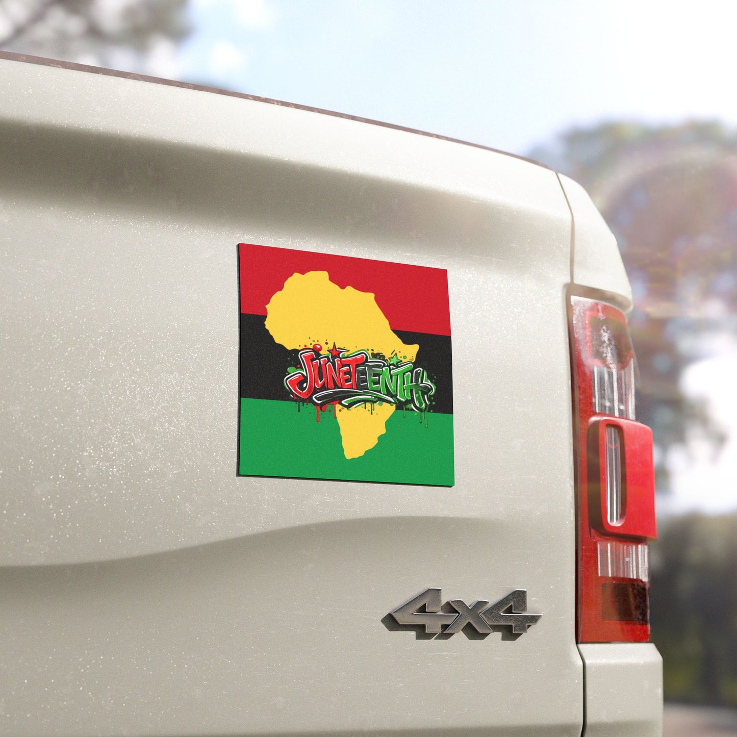Juneteenth Africa Car Magnet | Pan African Freedom Day Magnet | Black Heritage Vehicle Accessory