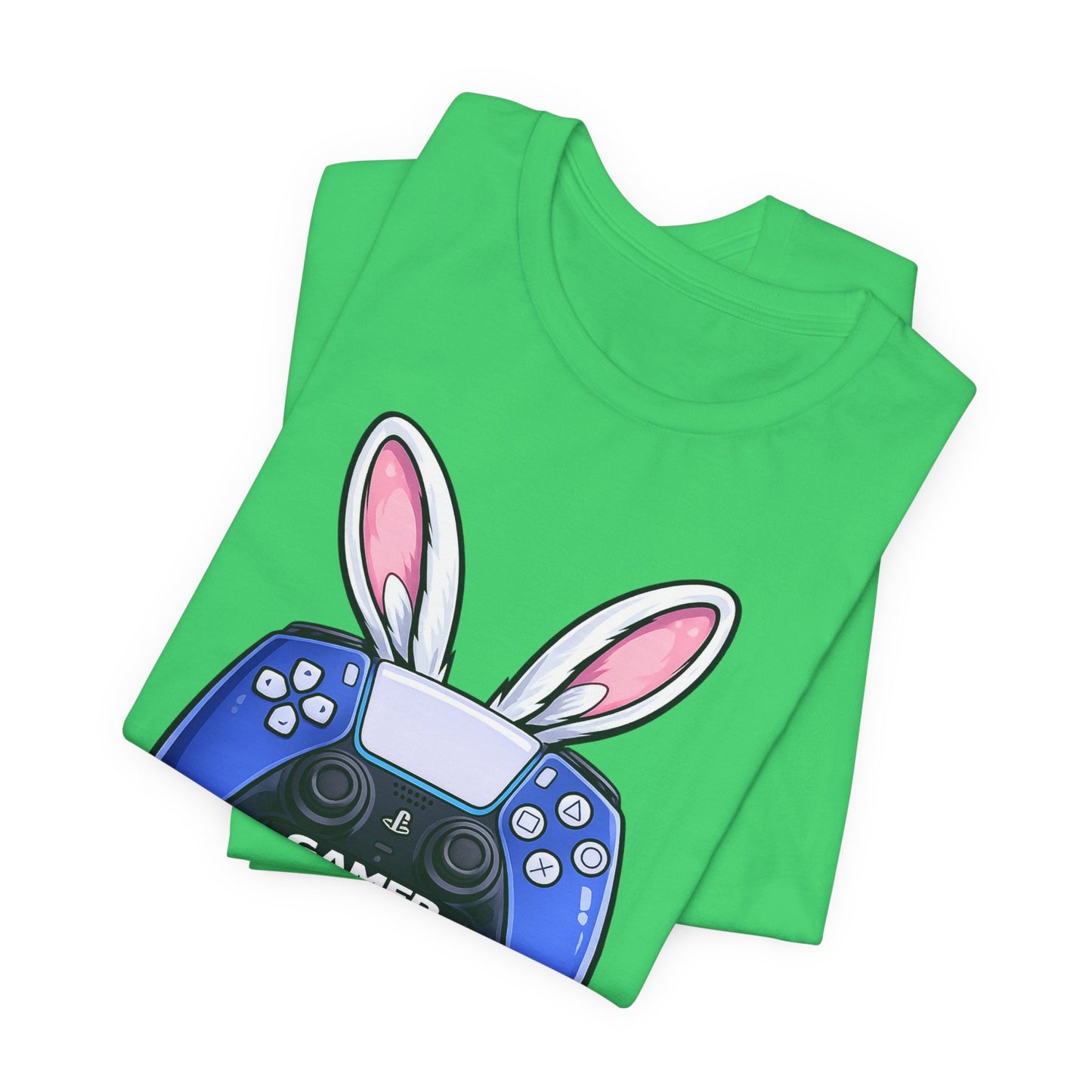 Kulture Fresh™ "Gamer Easter" T-Shirt — Blue Controller Bunny Tee