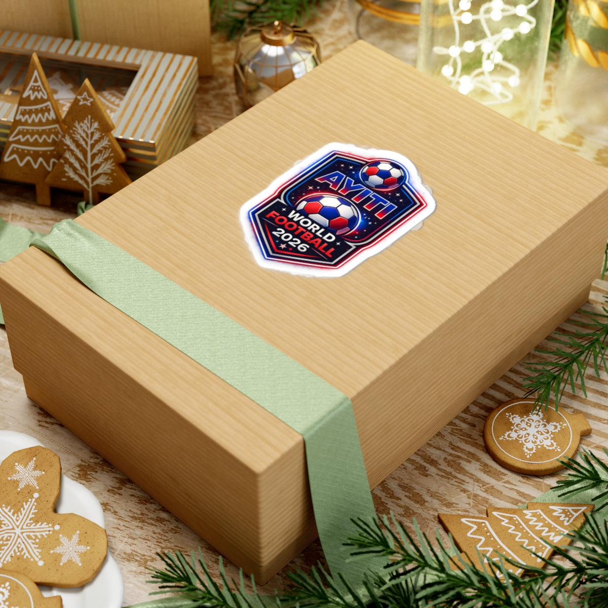 AYITI WORLD™ 2026 Football Sticker – Haitian Soccer Kiss-Cut Decal