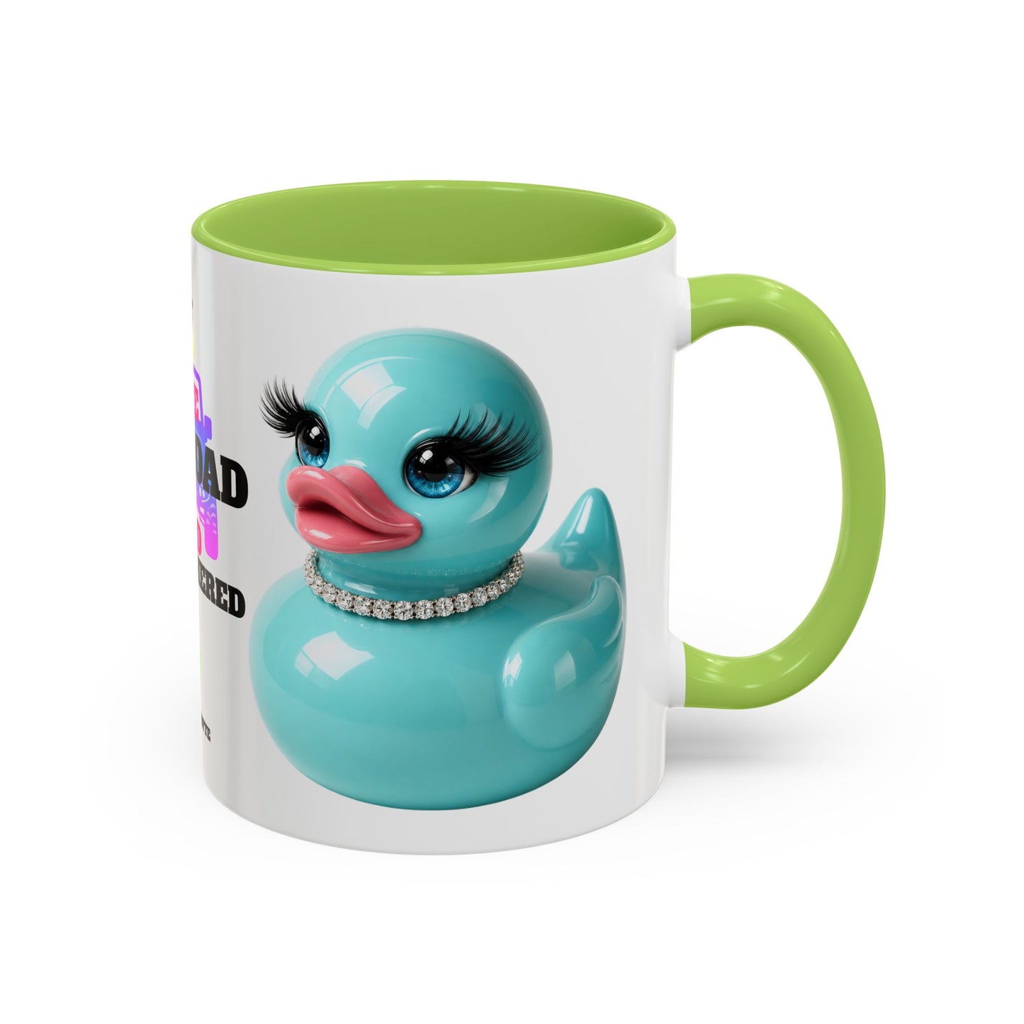 Live Offroad & Unbothered Glam Duck Accent Mug | Cute Adventure Coffee Cup | Colorful Duck Lover Gift | Brooklyn Byte Mug