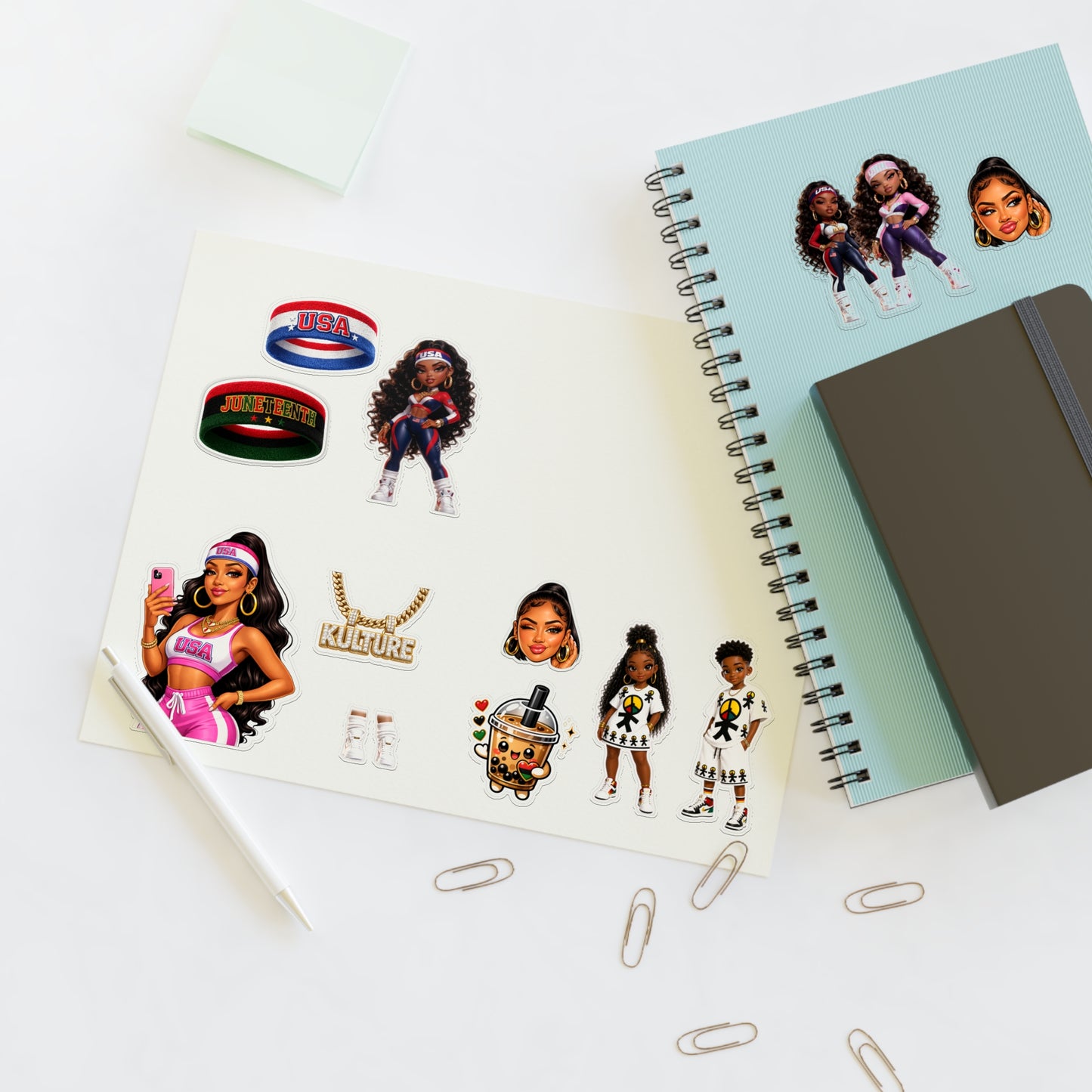 Brooklyn Byte™ AmericanBaddie Juneteenth Sticker Pack