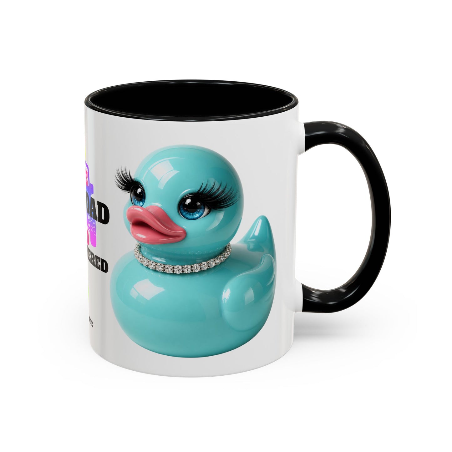 Live Offroad & Unbothered Glam Duck Accent Mug | Cute Adventure Coffee Cup | Colorful Duck Lover Gift | Brooklyn Byte Mug