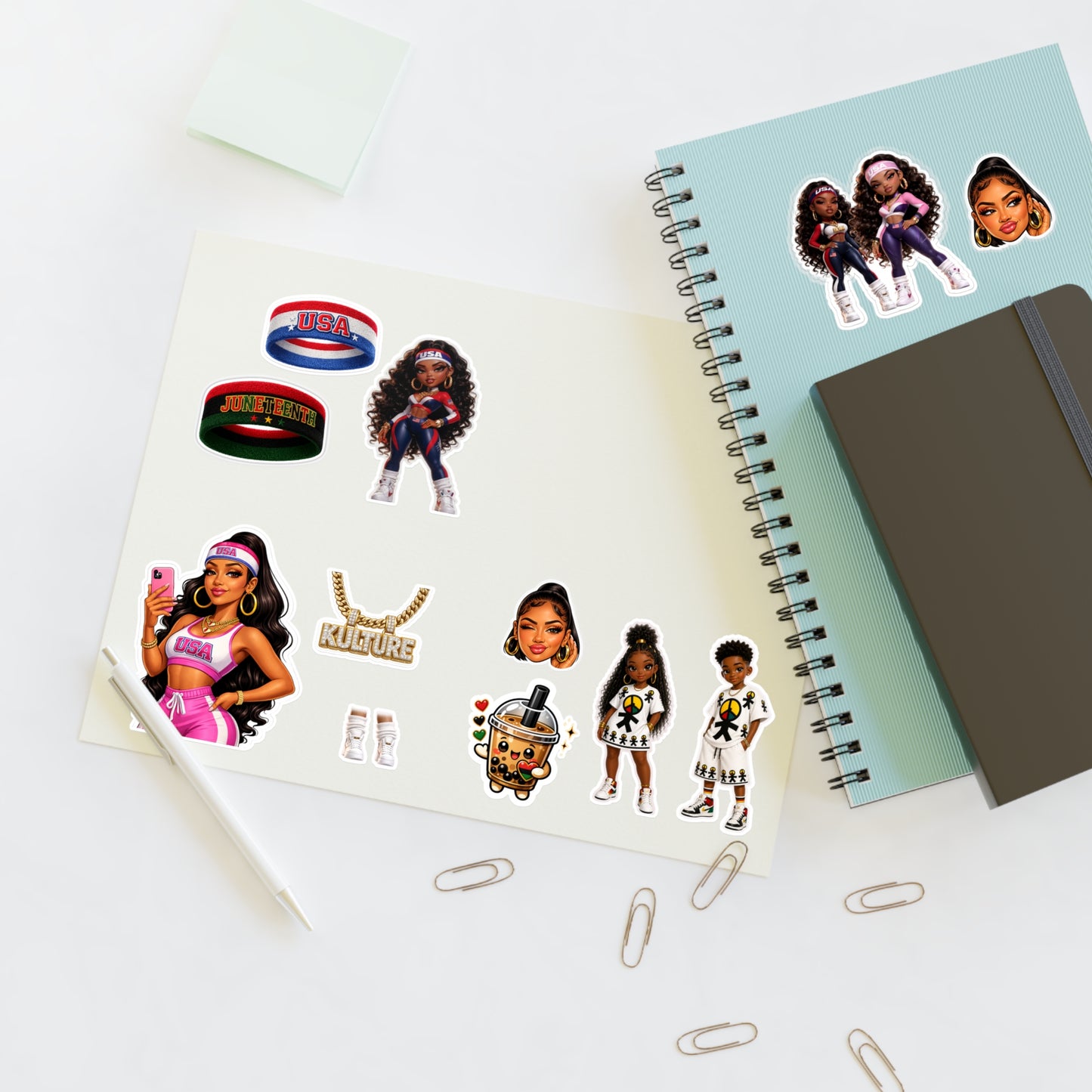 Brooklyn Byte™ AmericanBaddie Juneteenth Sticker Pack