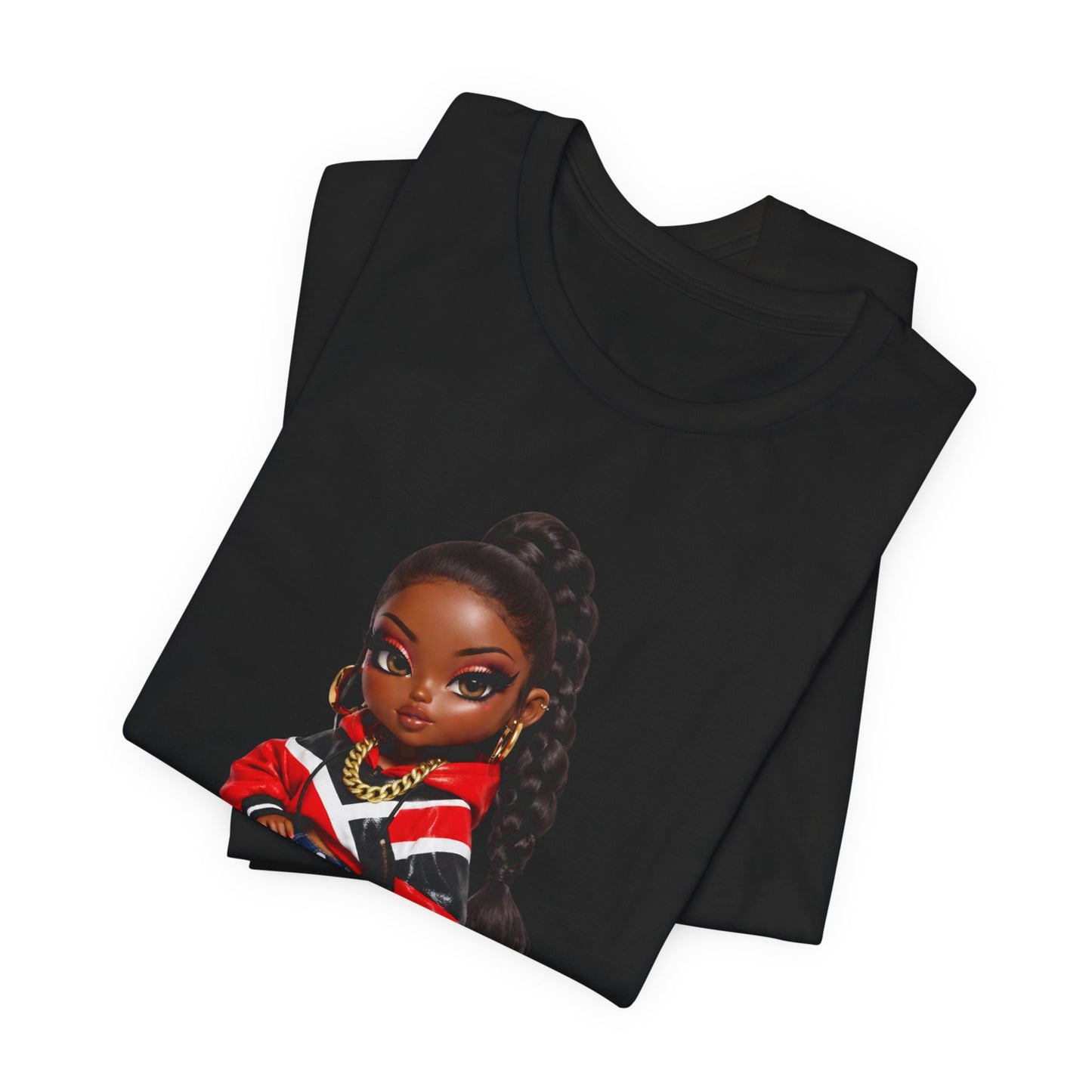 Kulture Fresh™ "Trinidad Baddie" Chibi Tee — Caribbean Roots Collection