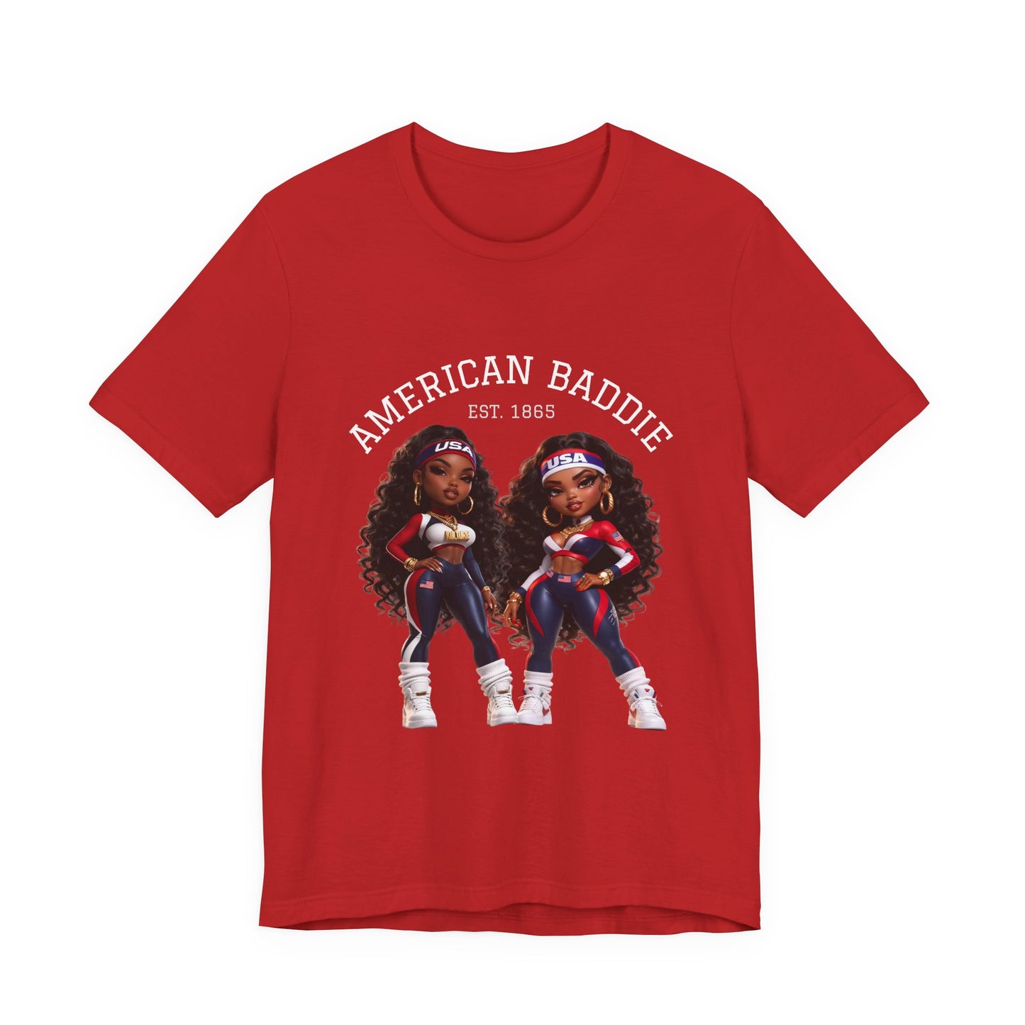 Kulture Fresh™ "USA Baddie" Chibi Tee — 1865 Heritage Edition