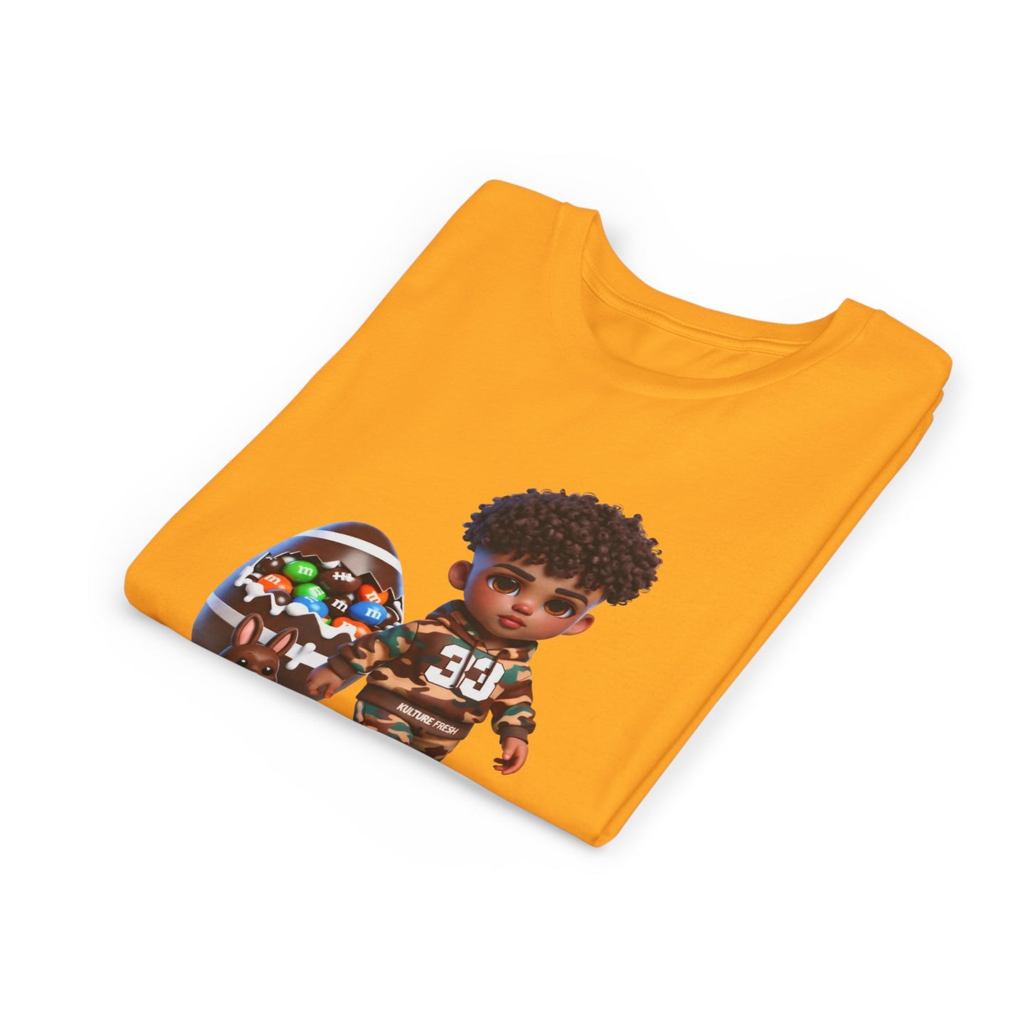 Kulture Fresh™ "Football Champ" Kids Streetwear Tee — Kulture Kids Easter Shirt