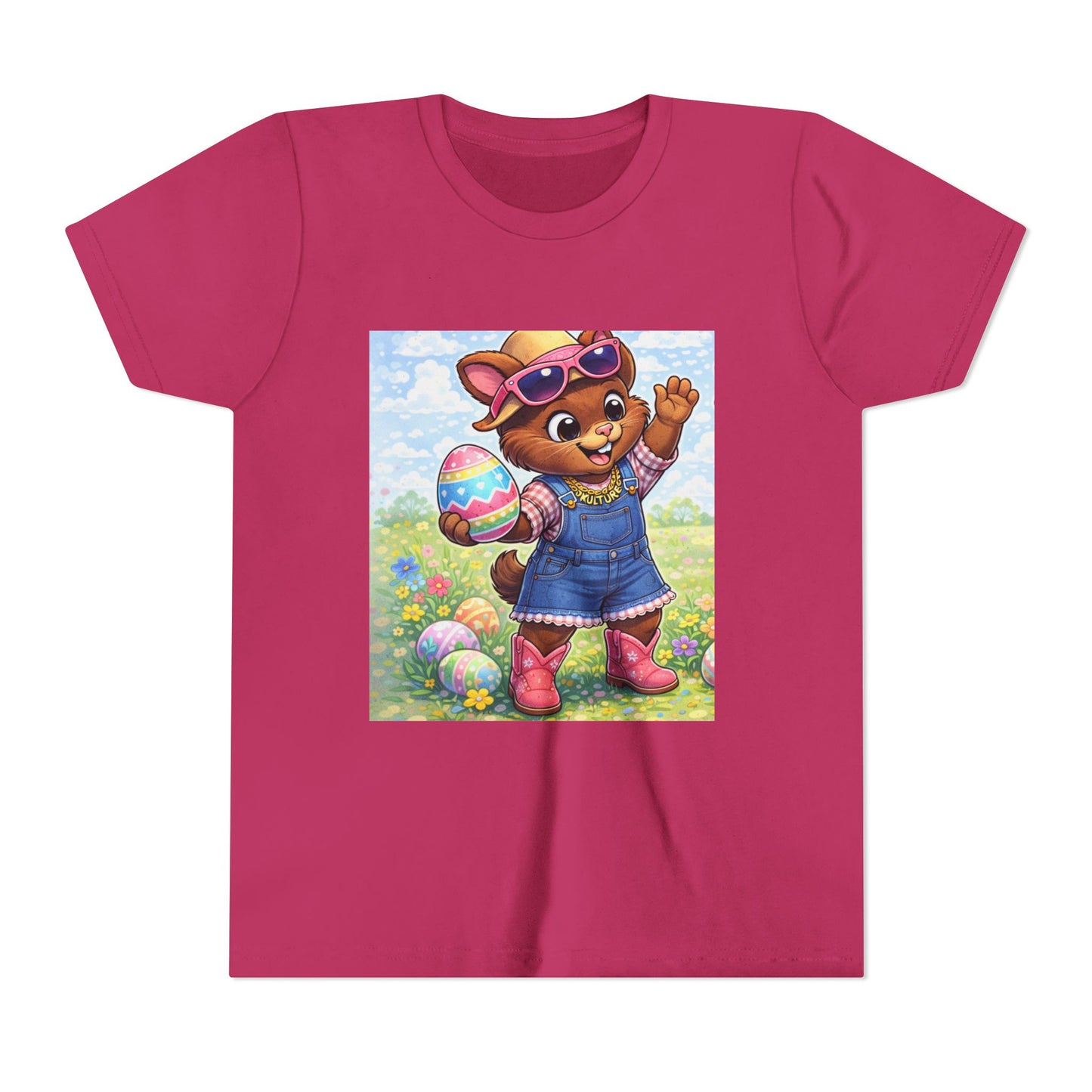 Kulture Fresh™ "Easter Cowgirl" Bunny Youth Tee — Kulture Kids Easter Shirt