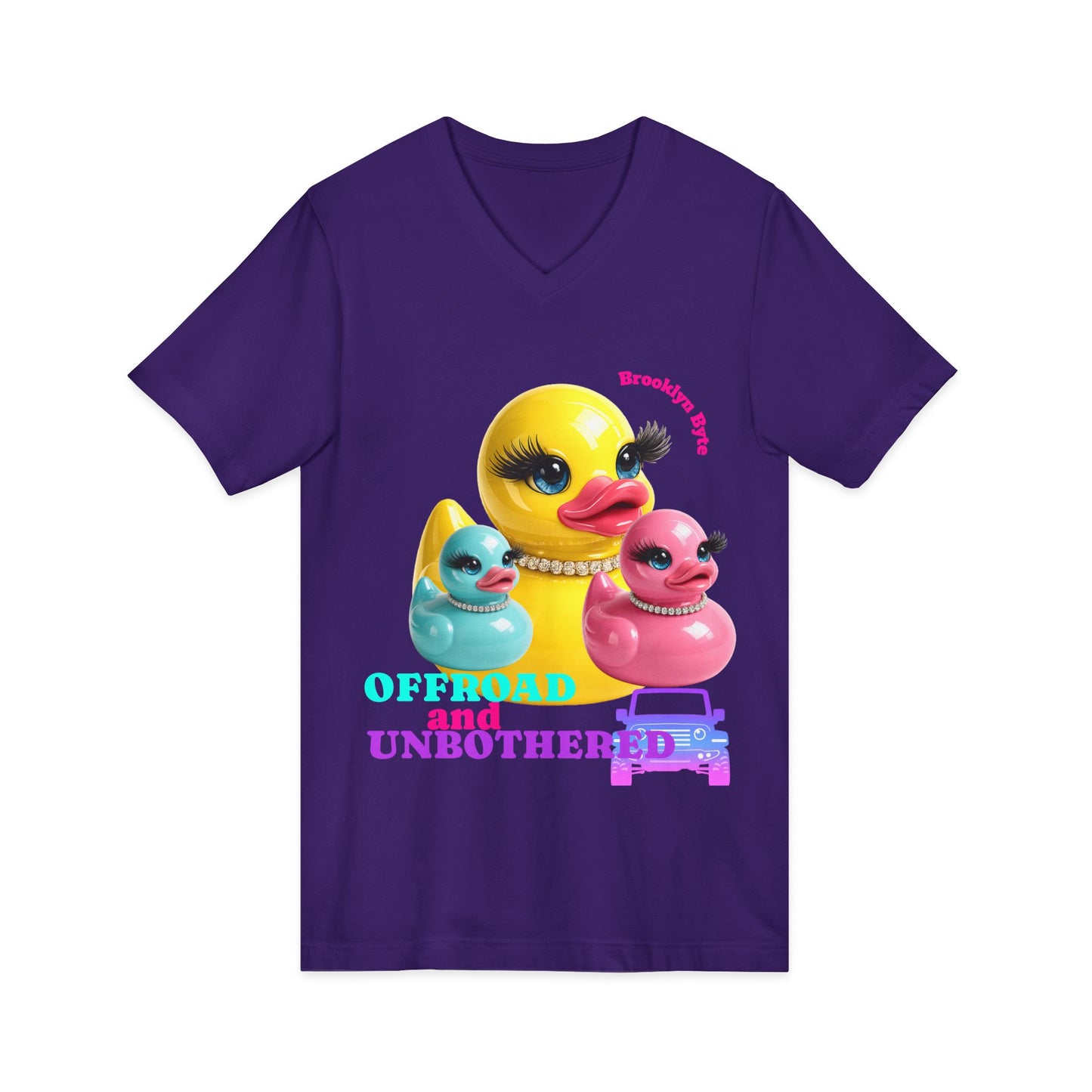 Offroad and Unbothered Duck Shirt | Cute Duck Graphic Tee | Adventure Lover Gift | Colorful Summer T-Shirt | Brooklyn Byte