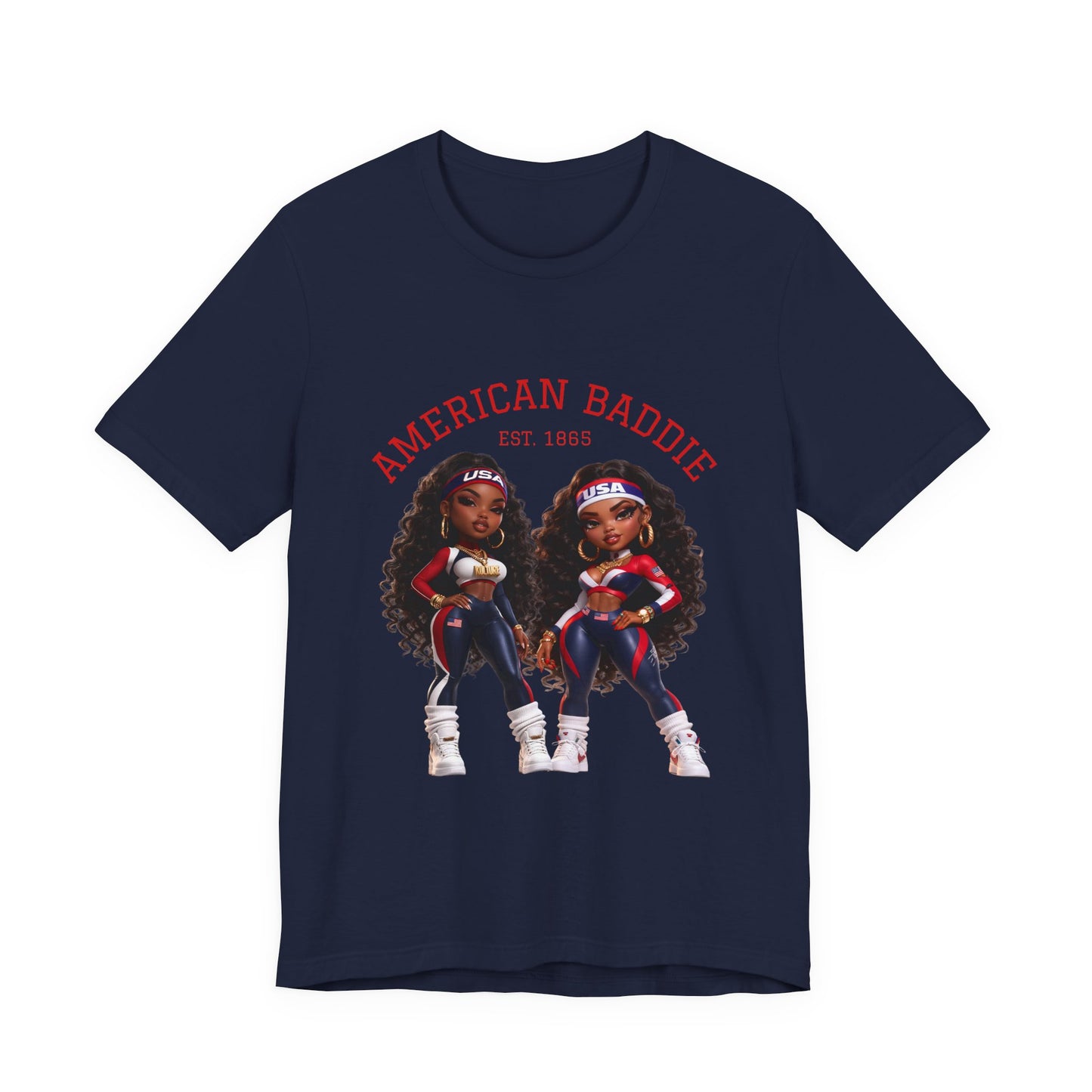 Kulture Fresh™ "USA Baddie" Chibi Tee — 1865 Heritage Edition