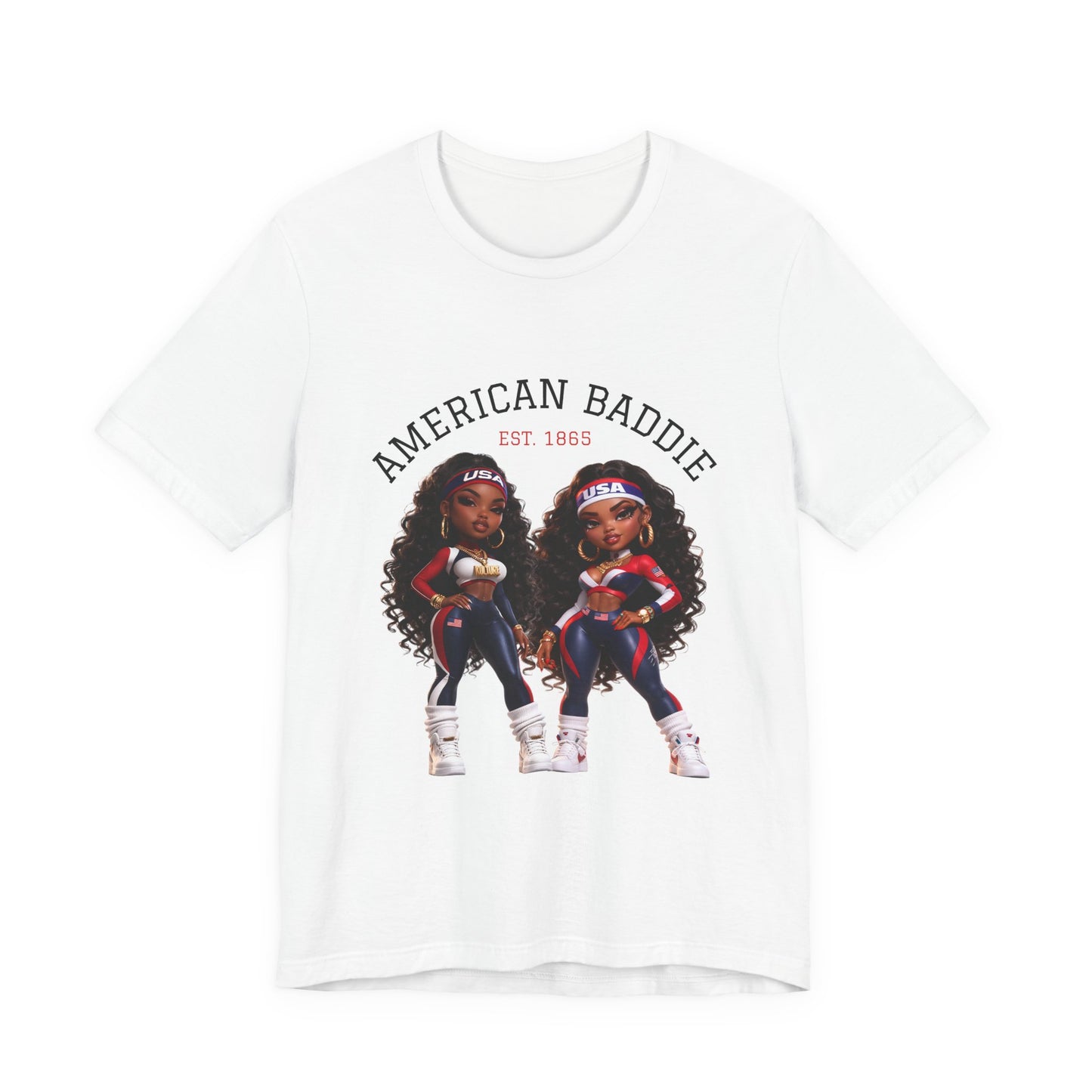 Kulture Fresh™ "USA Baddie" Chibi Tee — 1865 Heritage Edition