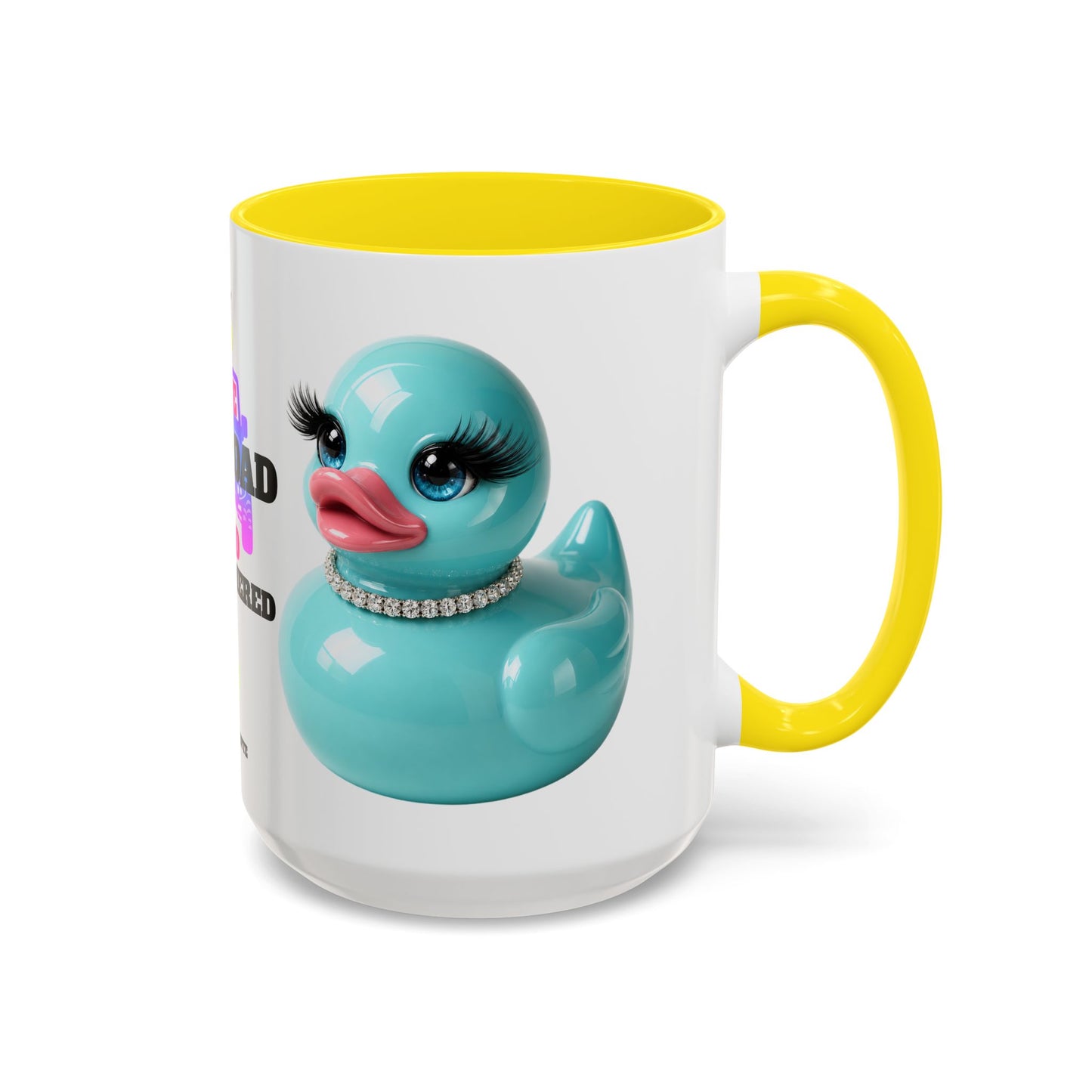 Live Offroad & Unbothered Glam Duck Accent Mug | Cute Adventure Coffee Cup | Colorful Duck Lover Gift | Brooklyn Byte Mug