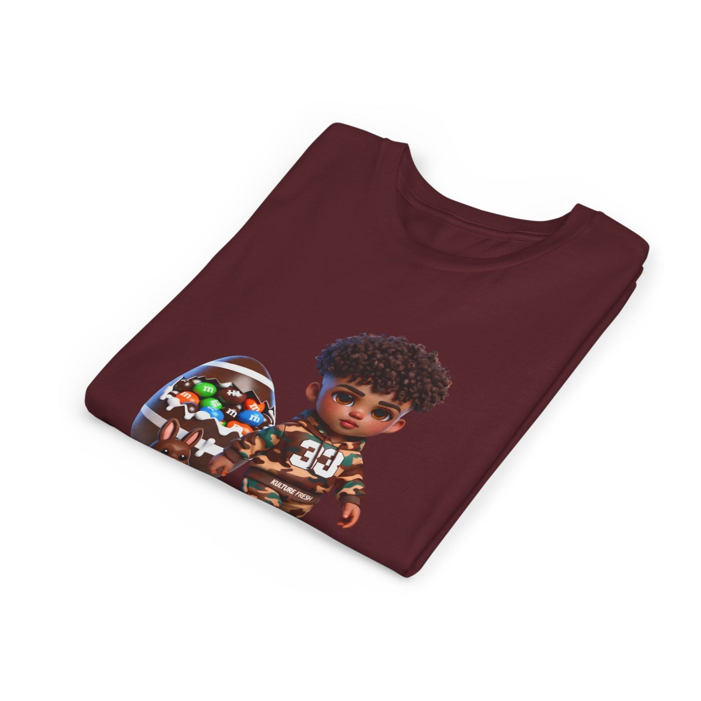 Kulture Fresh™ "Football Champ" Kids Streetwear Tee — Kulture Kids Easter Shirt