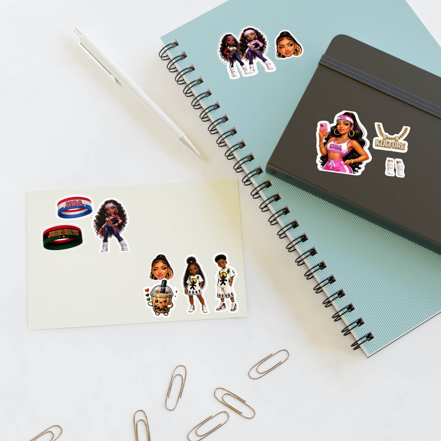 Brooklyn Byte™ AmericanBaddie Juneteenth Sticker Pack