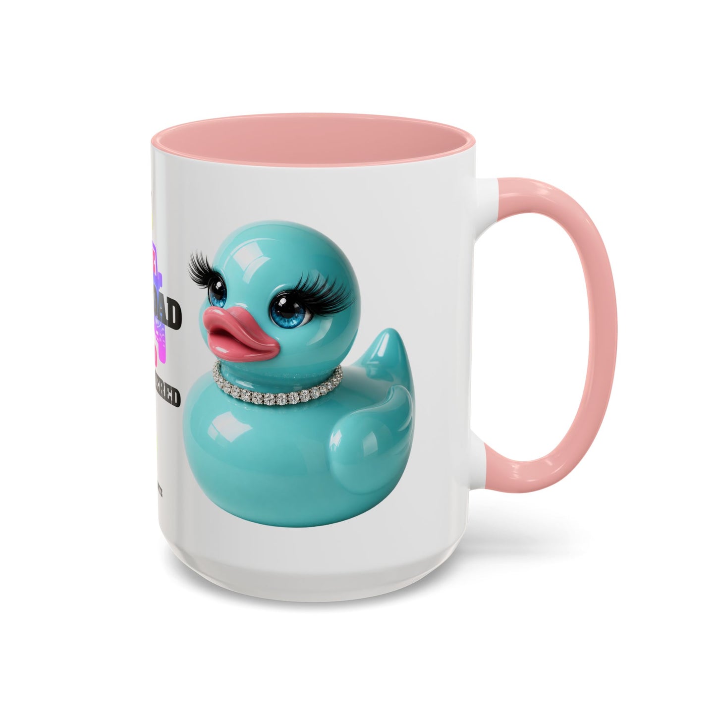 Live Offroad & Unbothered Glam Duck Accent Mug | Cute Adventure Coffee Cup | Colorful Duck Lover Gift | Brooklyn Byte Mug