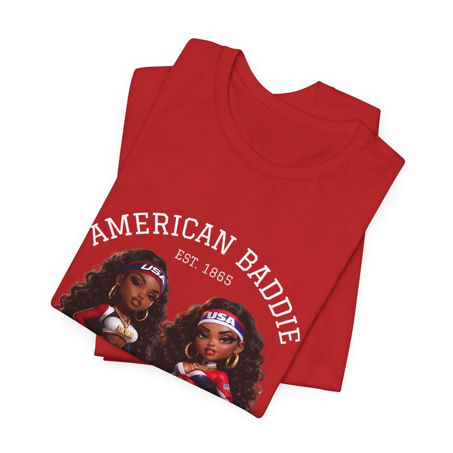 Kulture Fresh™ "USA Baddie" Chibi Tee — 1865 Heritage Edition