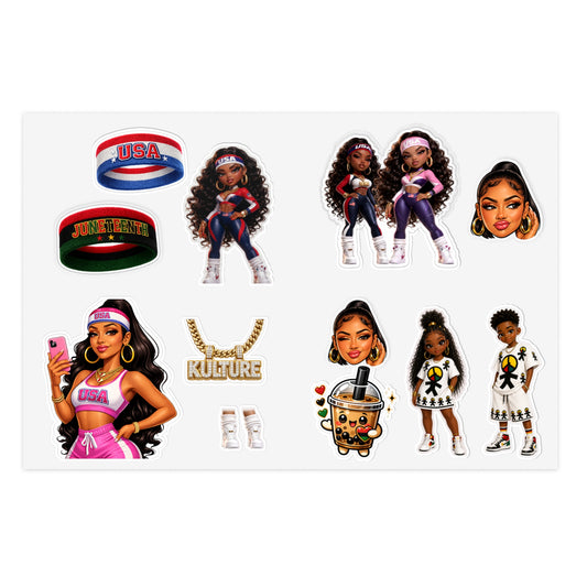 Brooklyn Byte™ AmericanBaddie Juneteenth Sticker Pack