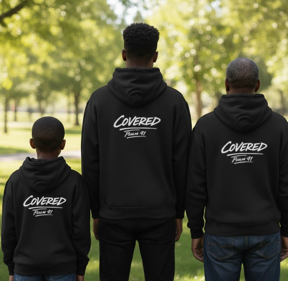 Kingdom Kloth™ Kovered Pslams Zip-Up Hoodie — Lord Is My Shepherd Faithful Streetwear