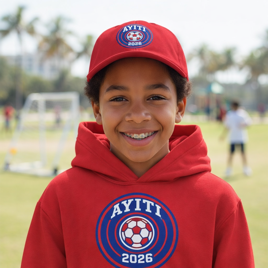 AYITI WORLD™ Kids' 2026 World Football Hoodie — Official Haitian Kulture  Supporter Youth 33 Sweatshirt