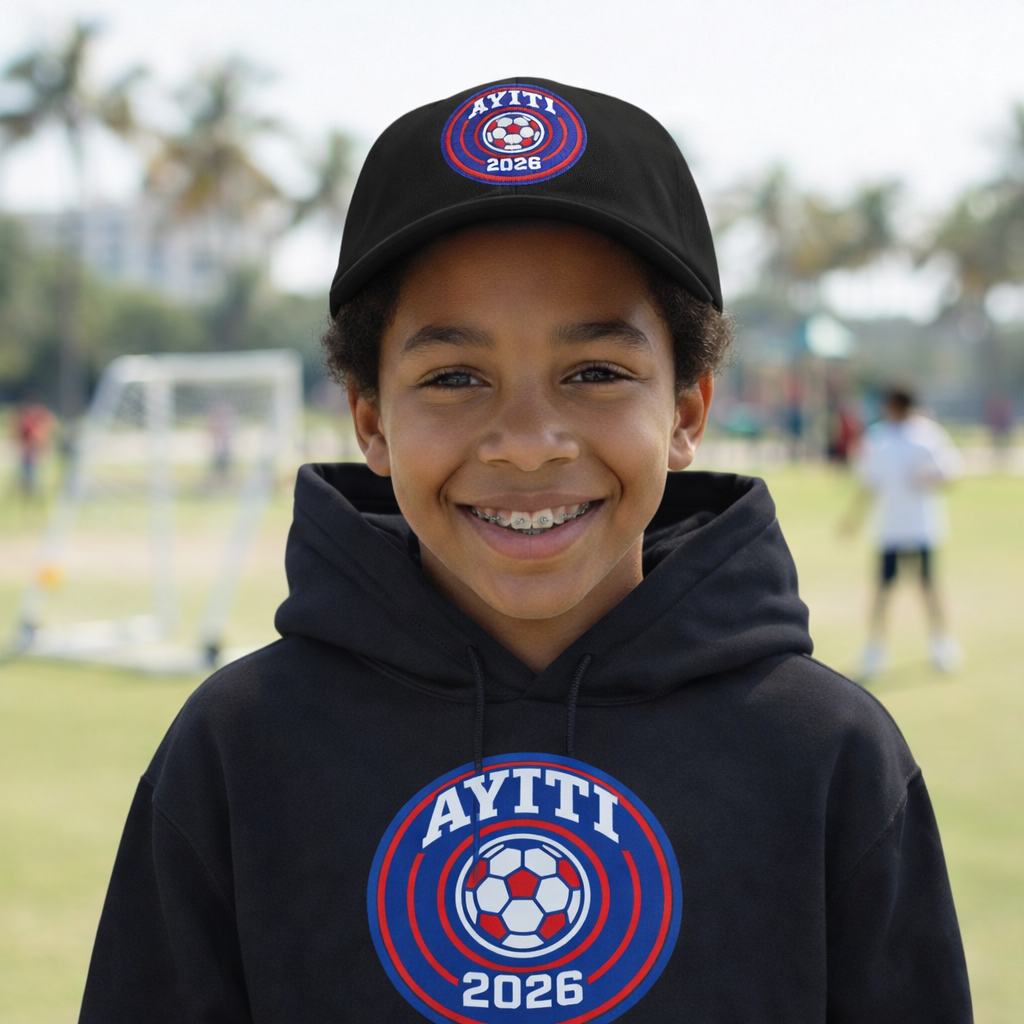 AYITI WORLD™ Kids' 2026 World Football Hoodie — Official Haitian Kulture  Supporter Youth 33 Sweatshirt