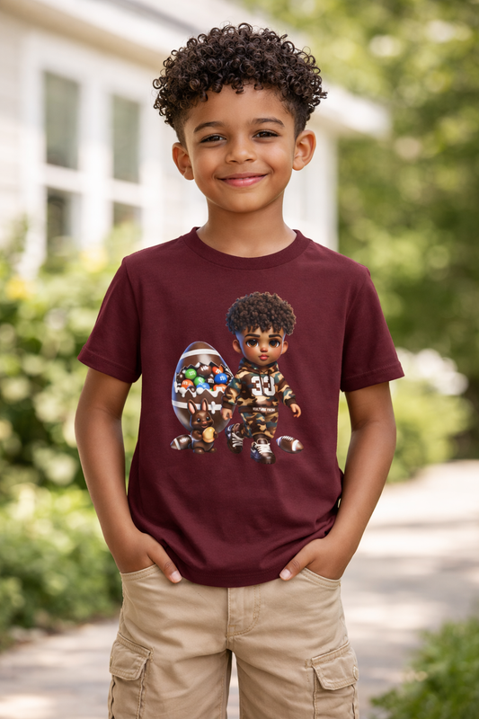 Kulture Fresh™ "Football Champ" Kids Streetwear Tee — Kulture Kids Easter Shirt