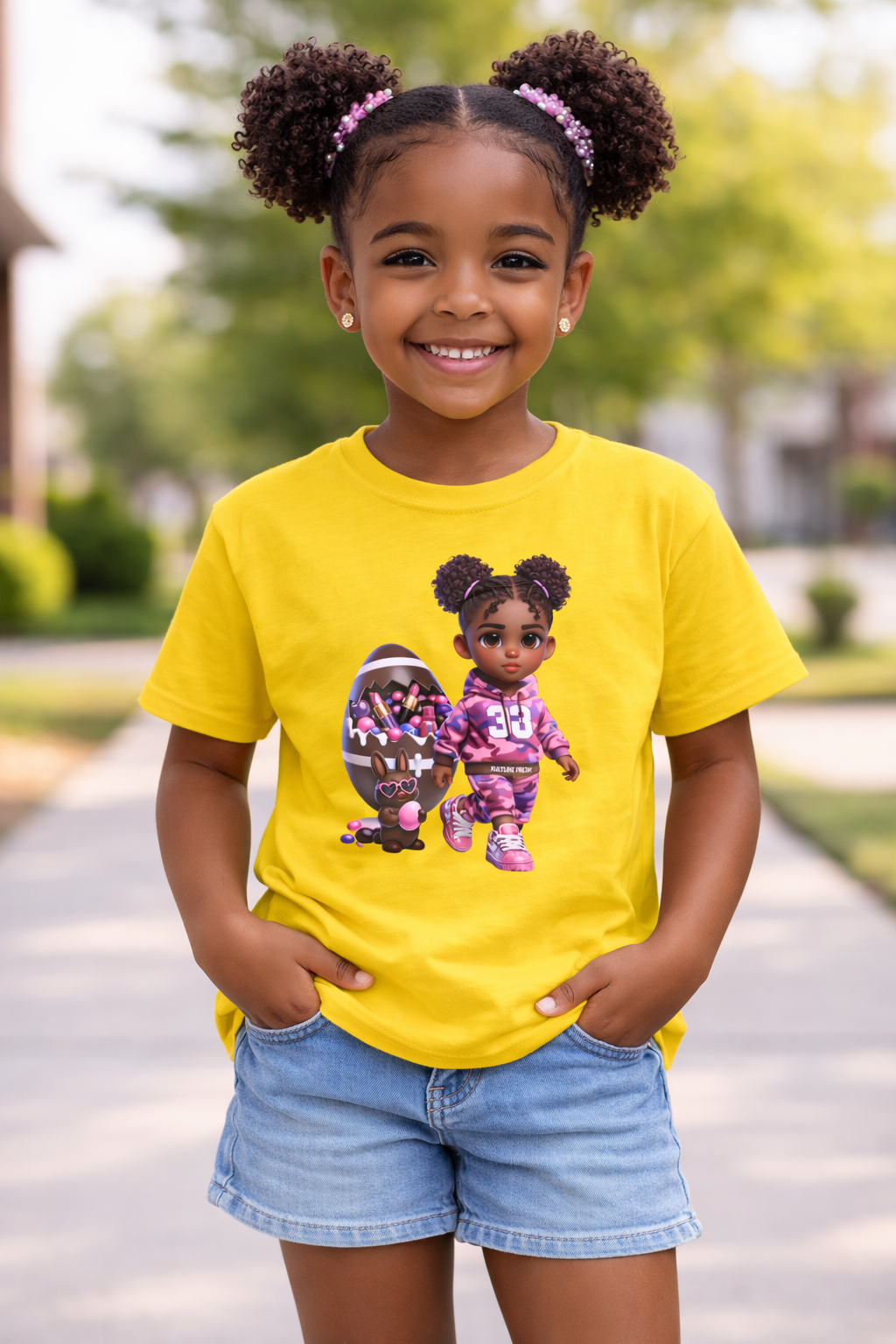 Kulture Fresh™ "Football Star" Easter Tee — Kulture Kids Streetwear Shirt #33