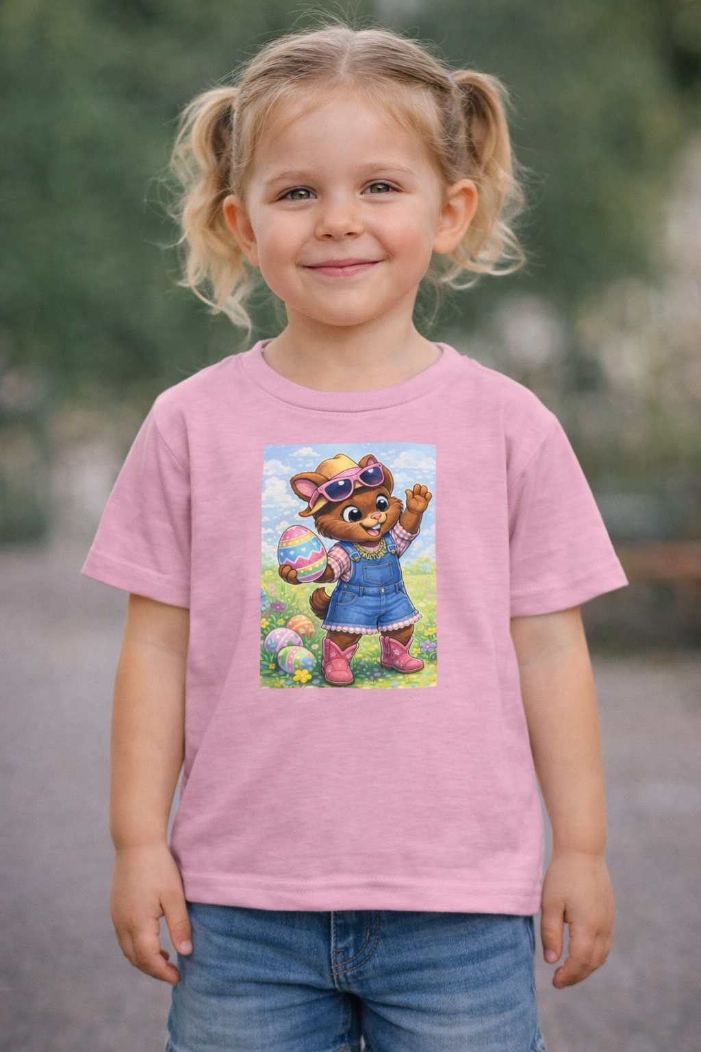 Kulture Fresh™ "Easter Cowgirl" Bunny Youth Tee — Kulture Kids Easter Shirt