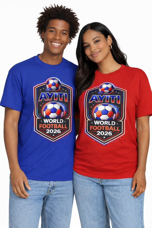 Ayiti World Football 2026 T‑Shirt — Haitian Soccer Jersey Tee