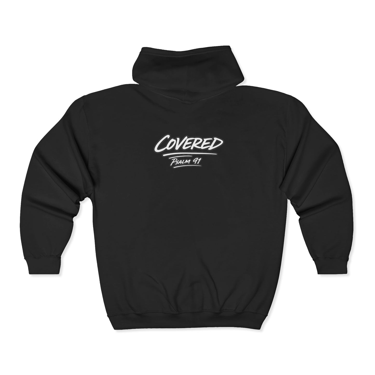 Kingdom Kloth™ Kovered Pslams Zip-Up Hoodie — Lord Is My Shepherd Faithful Streetwear