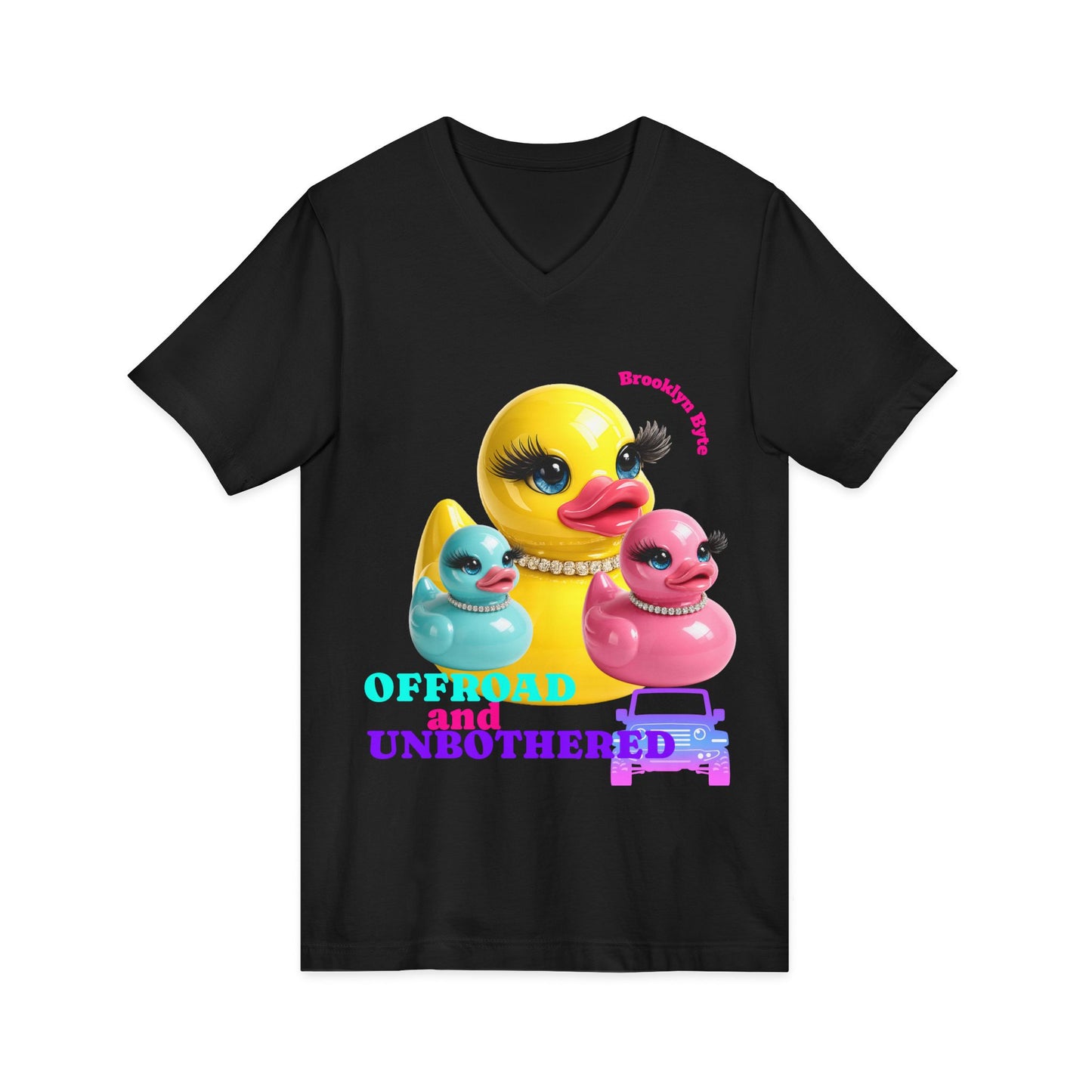 Offroad and Unbothered Duck Shirt | Cute Duck Graphic Tee | Adventure Lover Gift | Colorful Summer T-Shirt | Brooklyn Byte
