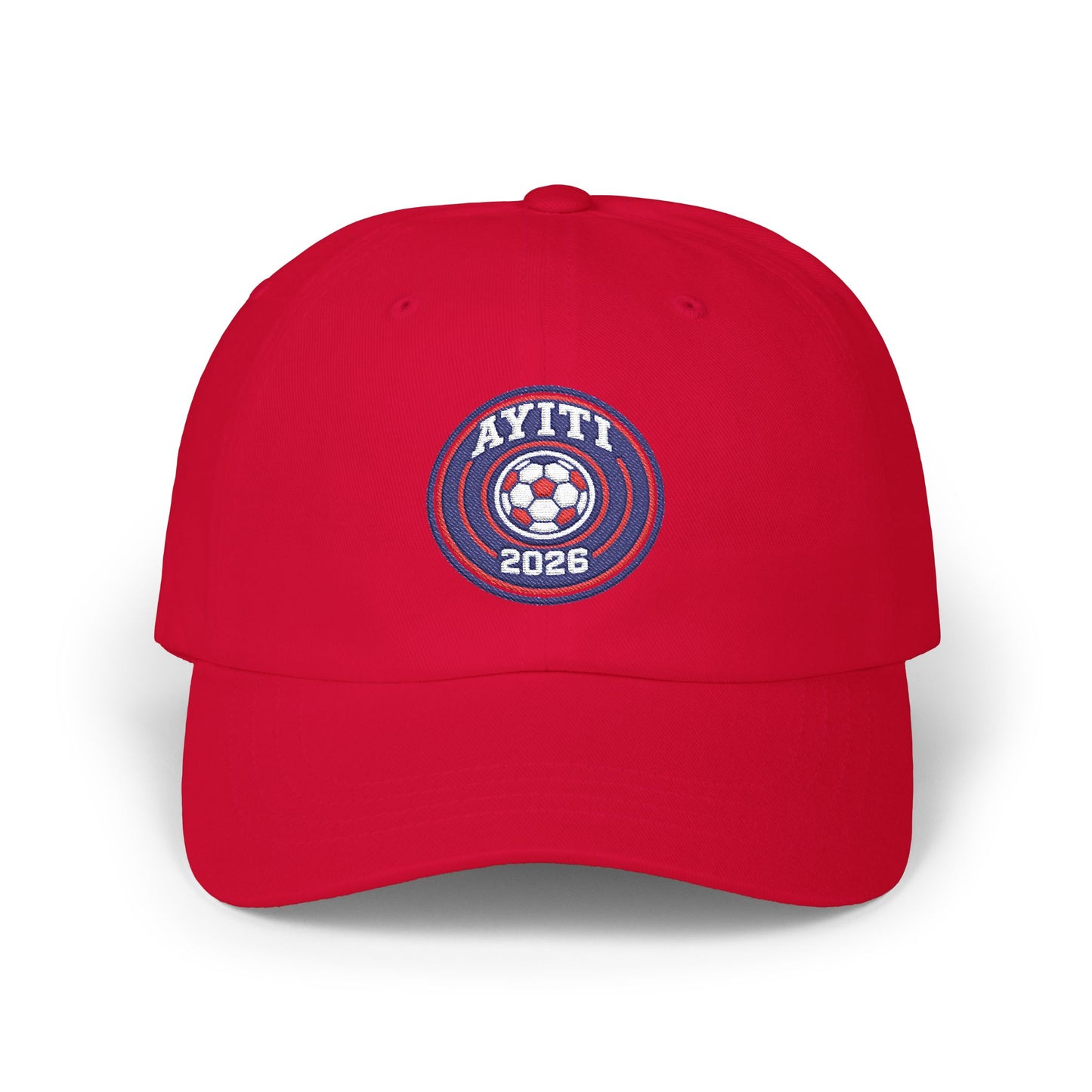 AYITI WORLD™ Football 2026 Soccer Logo Embroidered Hat — Official Grenadiers Adjustable Cap