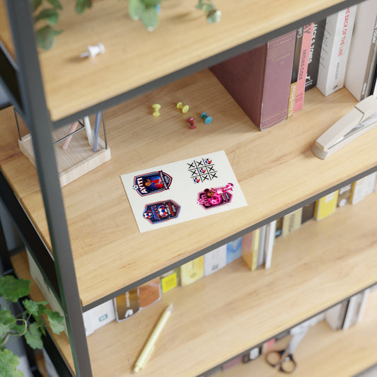 AYITI WORLD™ Football 2026 Sticker Sheet — Soccer Badge & Tic-Tac-Toe Kids Stickers