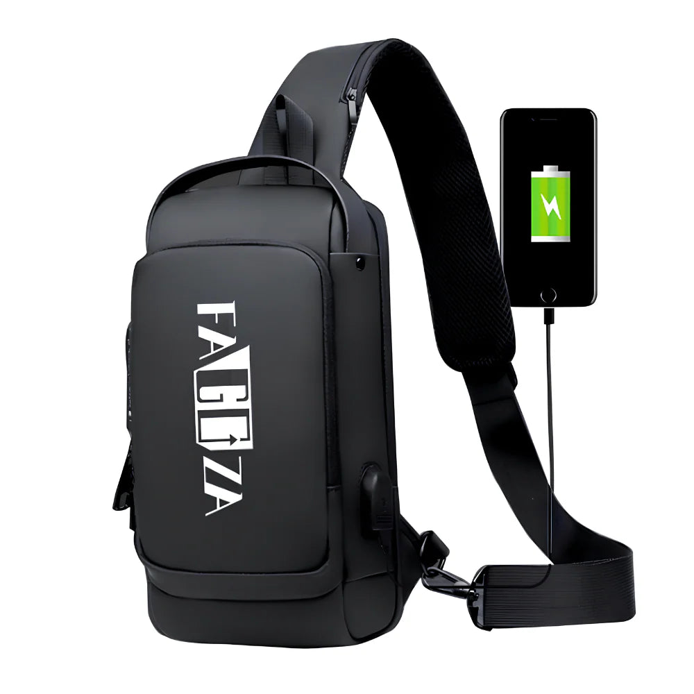 ByteGuard™ Anti-Theft USB Sling Bag – Smart Charging, Secure & Sleek