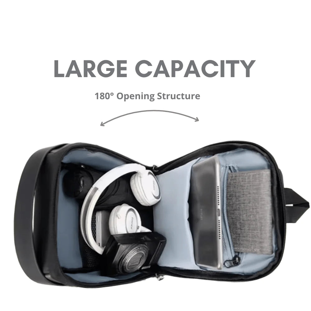 ByteGuard™ Anti-Theft USB Sling Bag – Smart Charging, Secure & Sleek