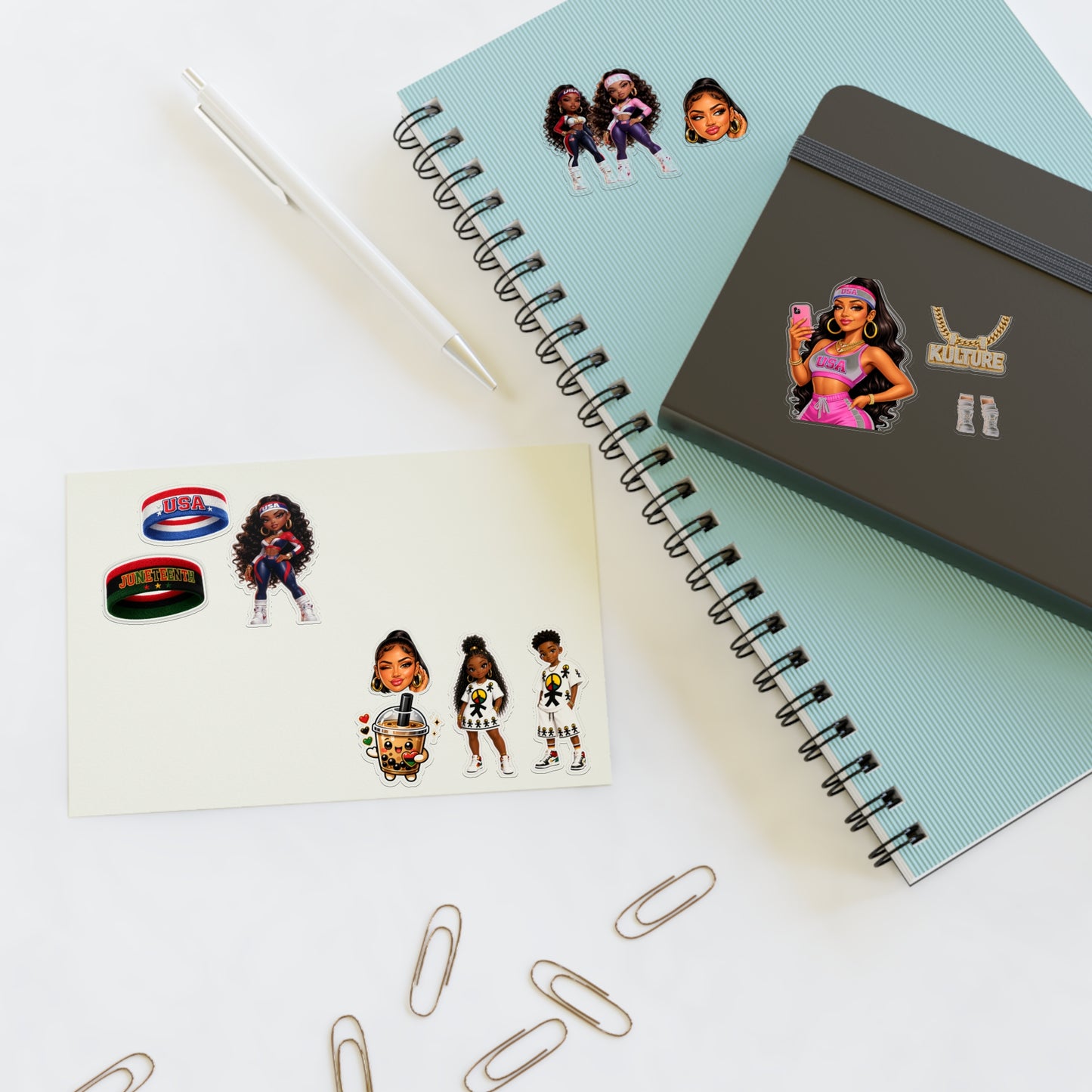 Brooklyn Byte™ AmericanBaddie Juneteenth Sticker Pack