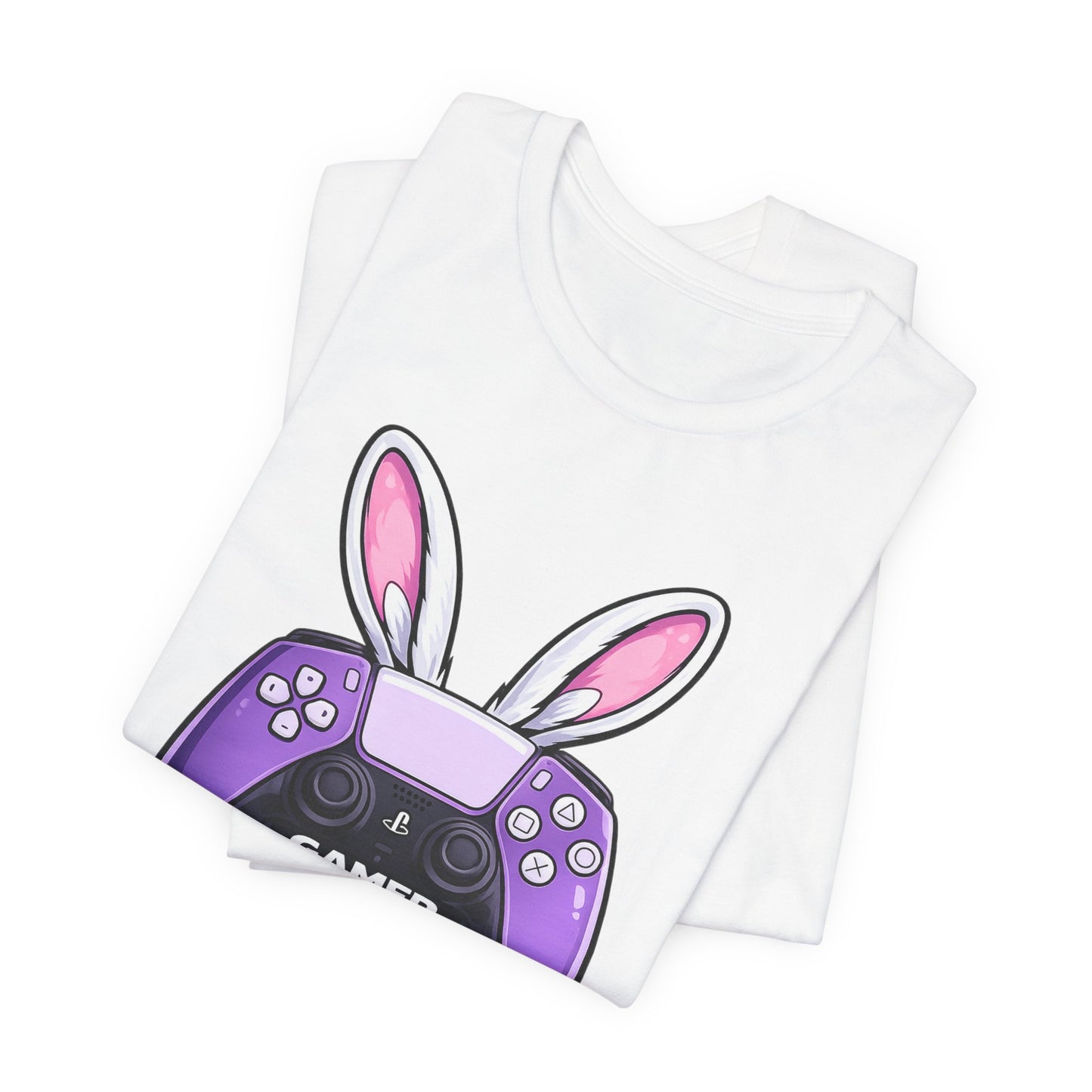 Kulture Fresh™ "Gamer Easter" T-Shirt — Purple Controller Bunny Tee