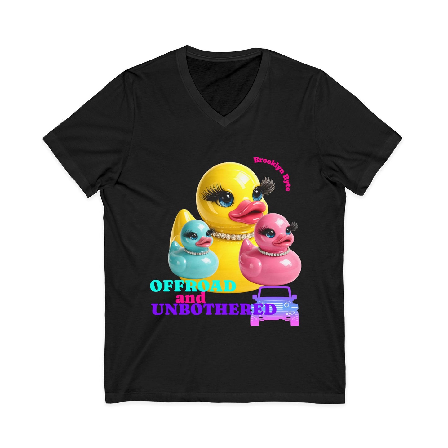 Offroad and Unbothered Duck Shirt | Cute Duck Graphic Tee | Adventure Lover Gift | Colorful Summer T-Shirt | Brooklyn Byte