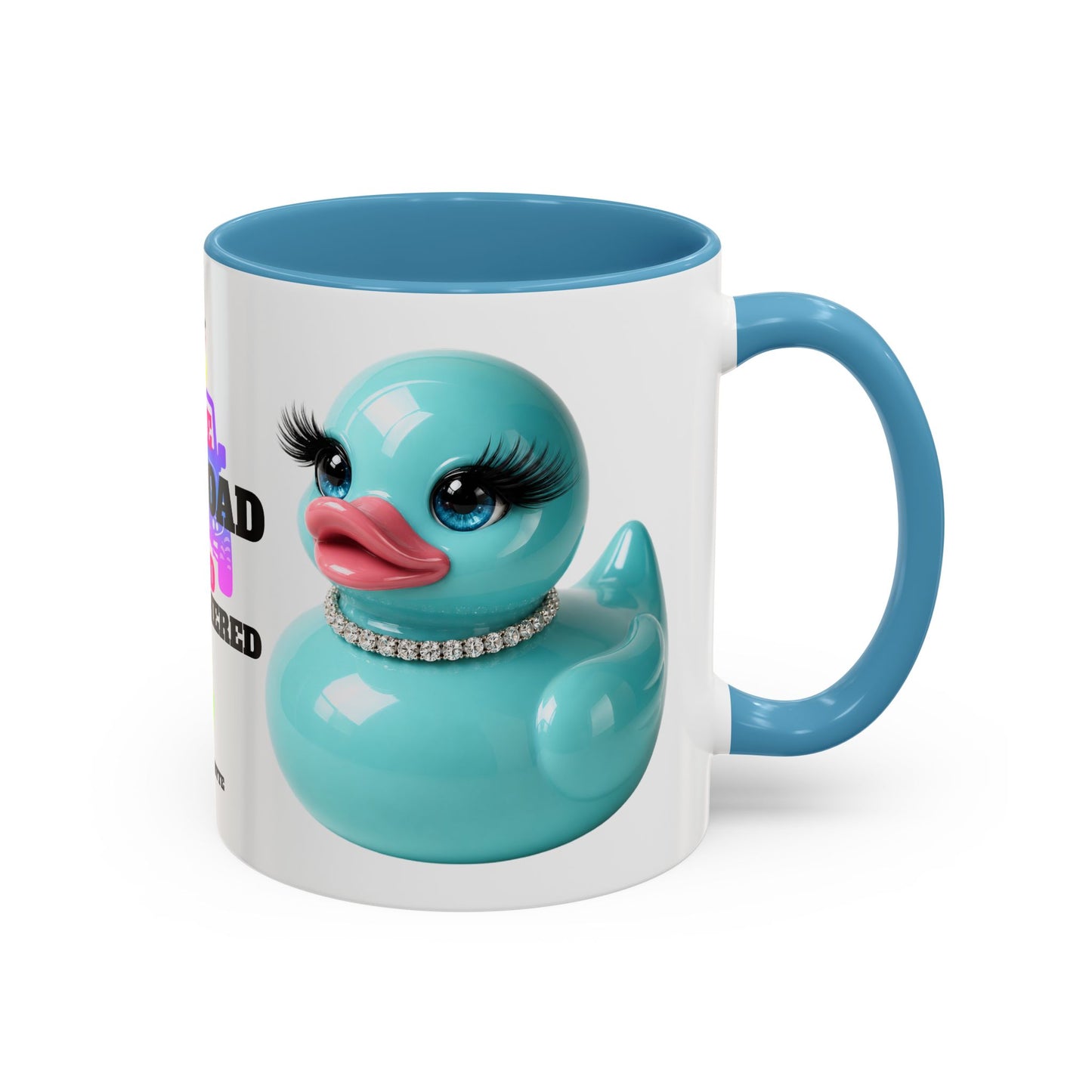 Live Offroad & Unbothered Glam Duck Accent Mug | Cute Adventure Coffee Cup | Colorful Duck Lover Gift | Brooklyn Byte Mug