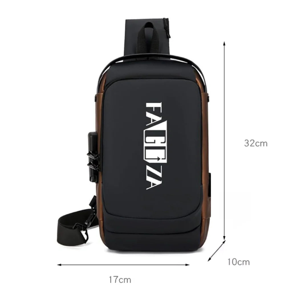 ByteGuard™ Anti-Theft USB Sling Bag – Smart Charging, Secure & Sleek