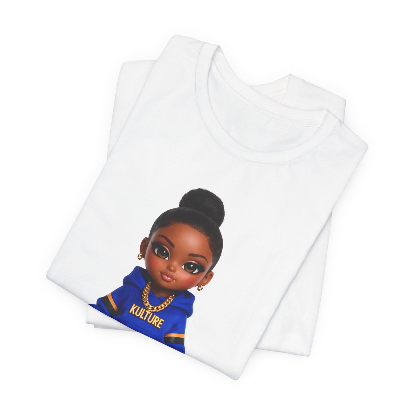 Kulture Fresh™ "Bajan Baddie" Chibi Tee — Caribbean Roots Collection