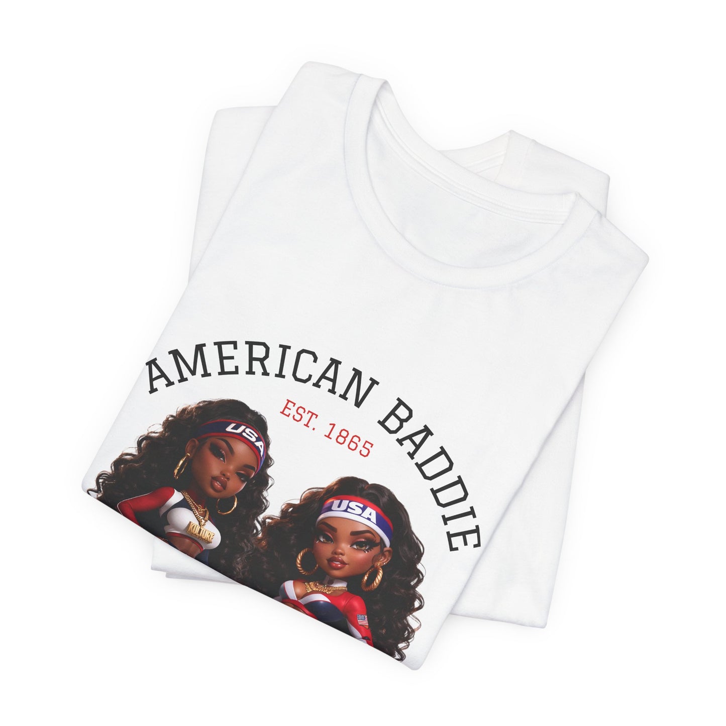 Kulture Fresh™ "USA Baddie" Chibi Tee — 1865 Heritage Edition