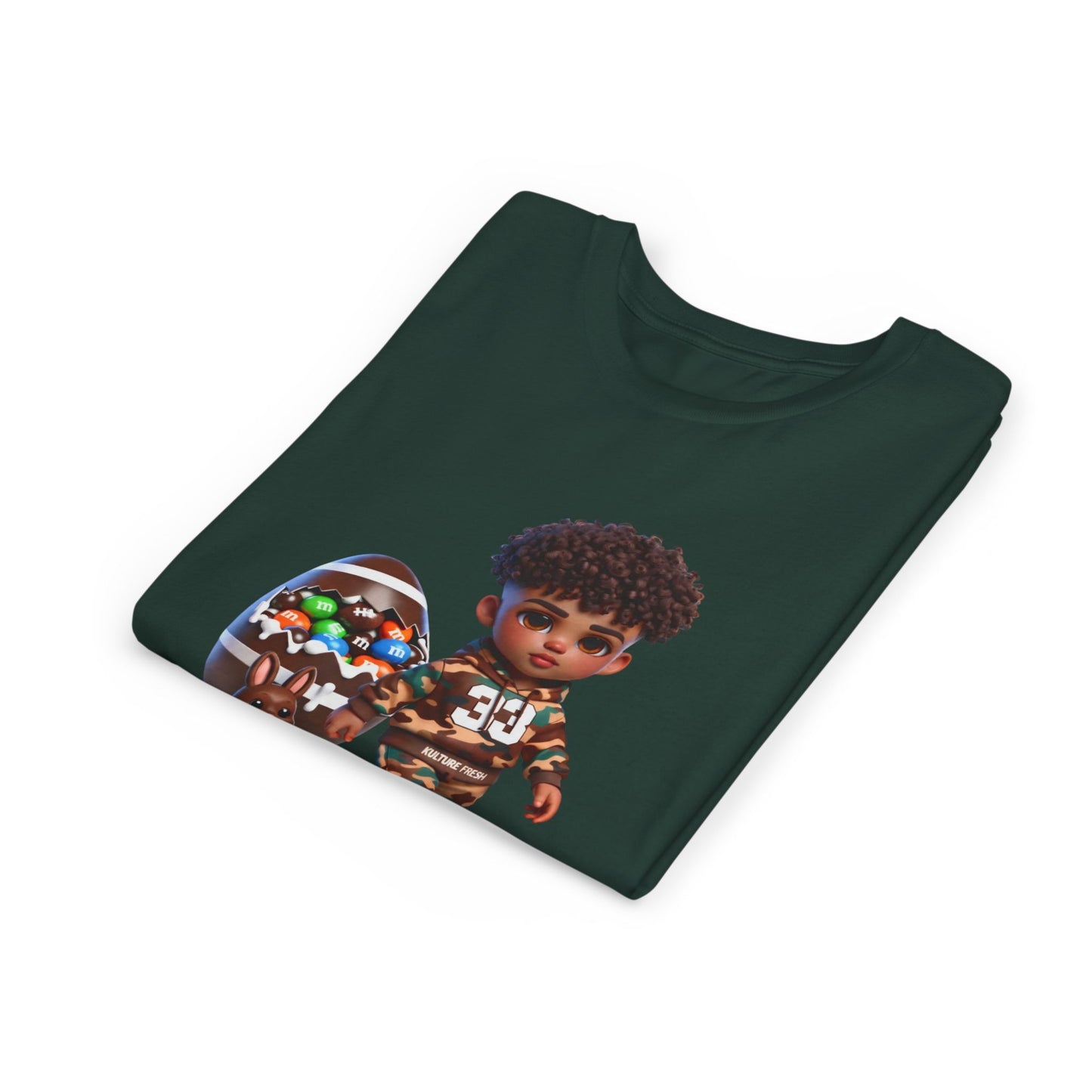 Kulture Fresh™ "Football Champ" Kids Streetwear Tee — Kulture Kids Easter Shirt