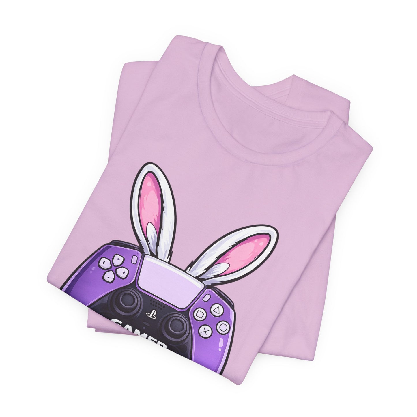 Kulture Fresh™ "Gamer Easter" T-Shirt — Purple Controller Bunny Tee