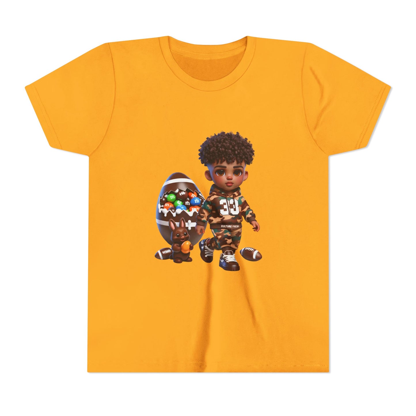 Kulture Fresh™ "Football Champ" Kids Streetwear Tee — Kulture Kids Easter Shirt