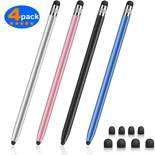 GlowWrite™ Stylus Pen for iPad, Stylus for Touch Screens – Digiroot 4-Pack High Sensitivity & Precision Stylus with 8 Extra Tips for iPhone, iPad Pro, Samsung Galaxy, Tablets & PC